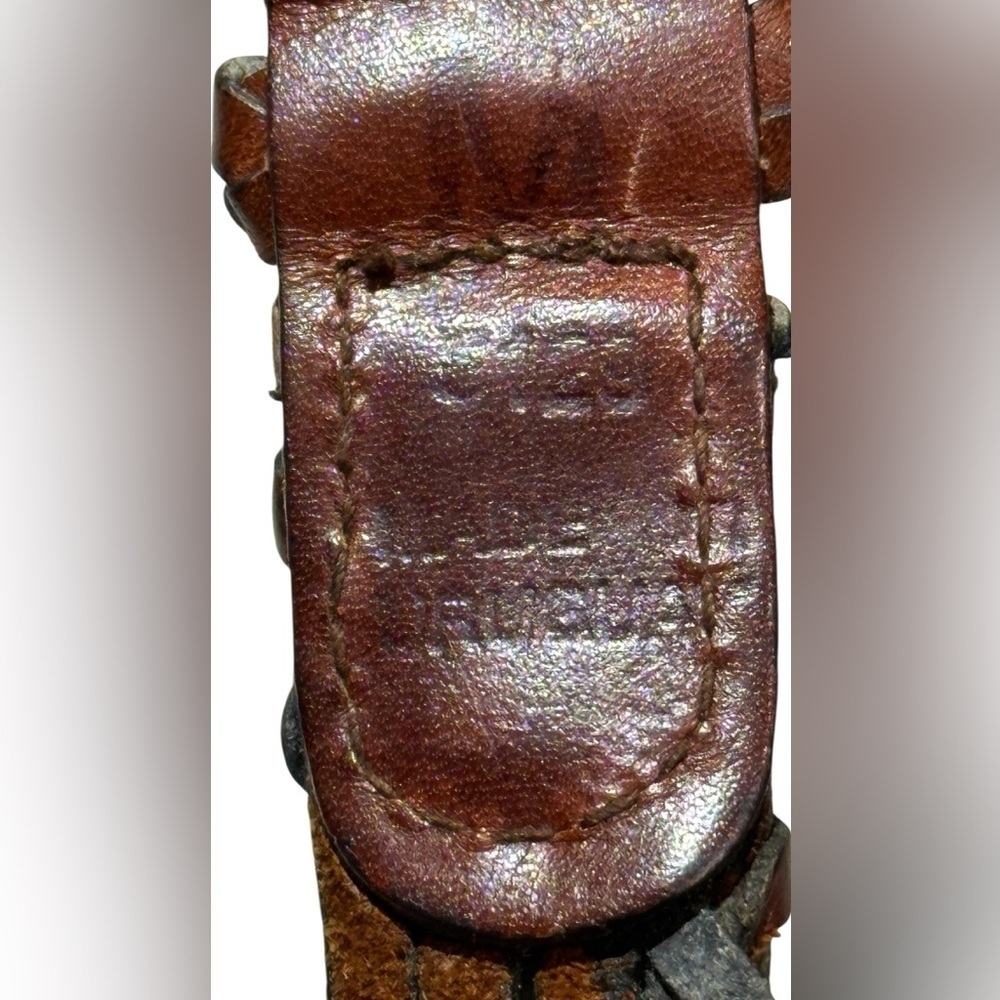 A men’s / women’s leather braided belt, Made in Uraguay. M. - Picture 9 of 12